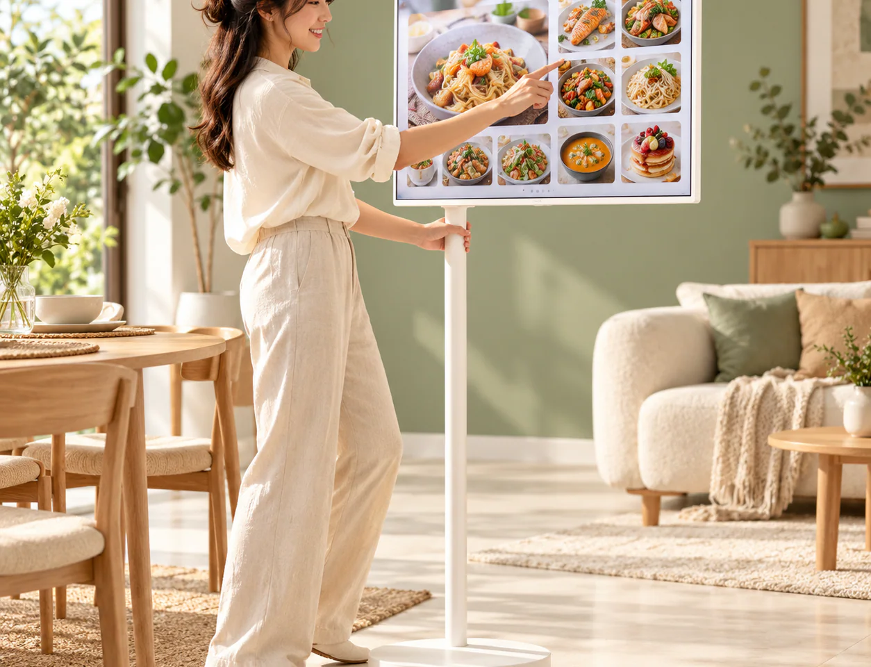 StanbyME 2 Max 32LX6BDGA จอสัมผัสเคลื่อนที่ 32 นิ้ว 4K UHD พร้อมแบตเตอรี่ในตัว 32LX6BDGA