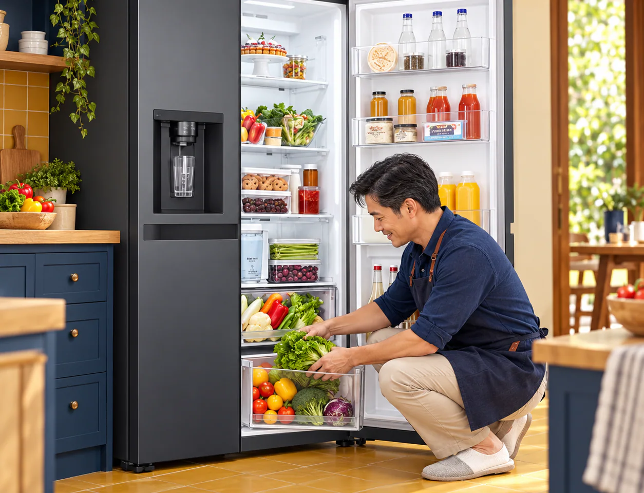 ตู้เย็น Side by Side GC-L257KQKW 22.4 คิว Smart Inverter™ GC-L257KQKW
