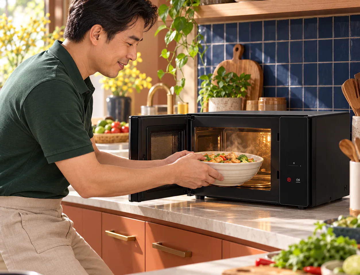 ไมโครเวฟระบบอุ่นอาหาร รุ่น MS4295DIS ขนาด 42 ลิตร สีดำ ms4295dis